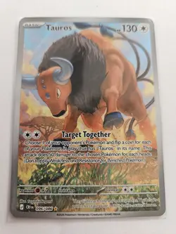 Tauros 096/086 Illustration Rare Chaos Rising Pokemon Card - NM - Image 1