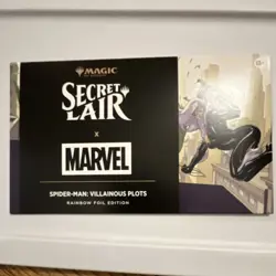MTG Secret Lair x Marvel Spider-Man Villainous Plots Rainbow Foil 5 cards SEALED - Image 1