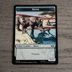 Rhino/Bird Token Card - Marvel Super Heroes Magic the Gathering MTG Foil NM - Image 2