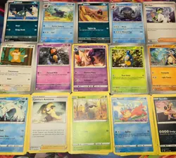 1000 Pokemon Card Common/Uncommon Bulk Lot Reverse Holo +5 FREE EX/V Promos - Image 4
