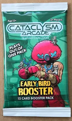 Cataclysm Arcade TCG Kickstarter Early Bird 15 Card Booster Pack SEALED - Image 1