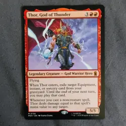 Thor, God of Thunder - MSH 0156 - NM - MTG Magic - Image 1