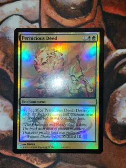 NM FOIL Judge Promo Pernicious Deed MTG Magic the Gathering - Image 1