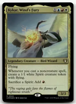 Kykar, Wind's Fury #343 (Foil) (NM) Commander Masters CMM Magic MTG - Image 1
