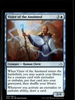 MTG Vizier of the Anointed 55/199 Hour of Devastation Lot 3 LP - Image 1