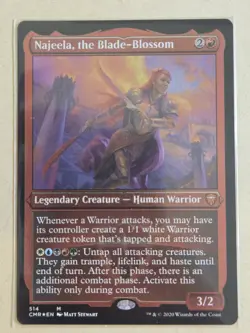 Najeela, the Blade-Blossom Etched Foil, Commander Legends MTG, Near Mint (514) - Image 1