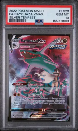 Rayquaza VMAX TG20/TG30 Sword&Shield Silver Tempest Trainer Gallery Holo Psa 10 - Image 1