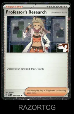 PROFESSOR'S RESEARCH 189/198 R PRIZE PACK SERIES CARDS POKEMON HOLO LP - Image 1