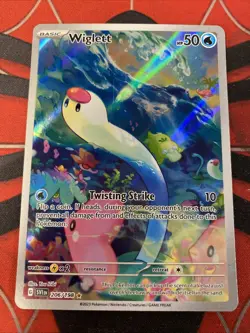 Pokemon Wiglett SV01 Scarlet & Violet Illus Rare Full Art Holo English 206/198 - Image 1