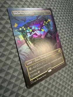 MTG Indatha Triome #309 Foil Showcase R Ikoria: Lair of Behemoths (IKO) *damaged - Image 2