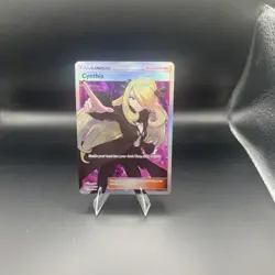Pokemon Cynthia Full Art Ultra Rare Trainer Holo 148/156 Sm-Ultra Prism English - Image 1