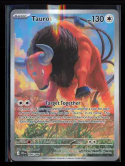Tauros 096/086 Holo Illustration Rare Chaos Rising Pokemon Holo Near Mint - Image 1