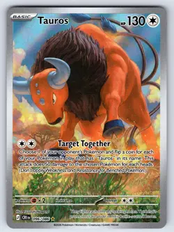 Tauros 096/086 Holo Illustration Rare Chaos Rising Pokemon Holo Near Mint - Image 1