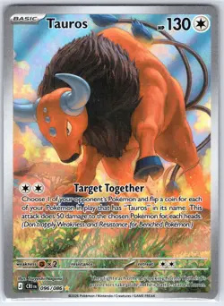 Tauros 096/086 Holo Illustration Rare Chaos Rising Pokemon Holo Near Mint - Image 1