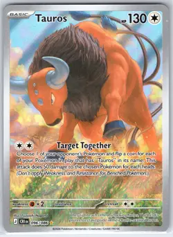 Tauros 096/086 Holo Illustration Rare Chaos Rising Pokemon Holo Near Mint - Image 1