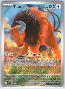 Tauros 096/086 Holo Illustration Rare Chaos Rising Pokemon Holo Near Mint - Image 1