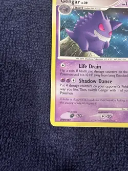 Pokemon TCG Gengar 27/130 Diamond & Pearl Regular Rare English 2007 - Image 2
