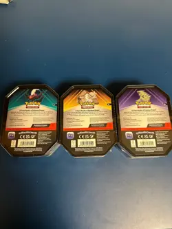 Triple Whammy Collector Tins Pokemon Lot Of 3 (Complete Tin Set) New Sealed - Image 2