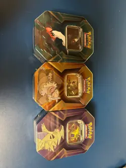 Triple Whammy Collector Tins Pokemon Lot Of 3 (Complete Tin Set) New Sealed - Image 3