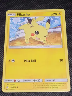 Pikachu Pokemon TCG SM - Unbroken Bonds #54/214 - Image 1