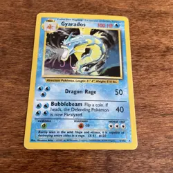 Pokemon TCG Gyarados Base Set 6/102 Holo 1999-2000 Base Set LP- - Image 1