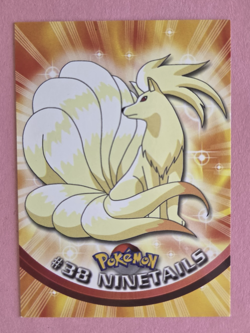 Ninetales #38 NM - 1999 Topps TV Animation Series - Black Logo - Vintage Pokemon - Image 1