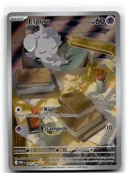 Espurr 095/088 Holo Illustration Rare Perfect Order Pokemon NM b6 #4 - Image 1