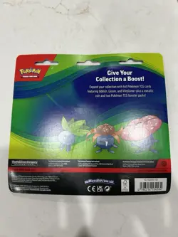 Pokemon TCG 2 Booster Packs Promo Oddish Gloom Vileplume with Coin English - Image 2