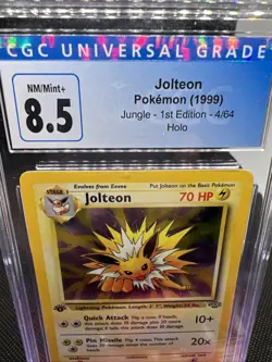 1999 Pokemon Jungle Jolteon HOLO Rare #4 CGC 8.5 NM/Mint+ - Image 2