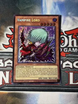 *** VAMPIRE LORD *** 1ST EDITION SECRET RARE (CHIBI) BLGG-EN004 YUGIOH - Image 1