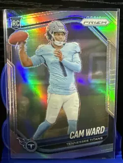 2025 Prizm 352 Cam Ward SILVER PRIZM/HOLO 🔥 NEW 📈 RC ROOKIE CARD 🔥 TITANS QB - Image 1