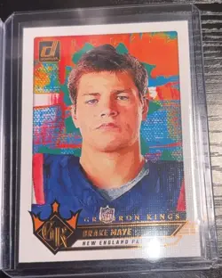 Panini Drake Maye Patriots Rookie 8-Card Lot Prizm/Optic/Select/Chrome/R&S - Image 5