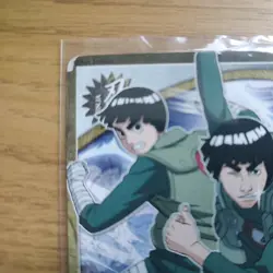 Naruto Bandai TCG CCG Bundle - X7 Rock Lee Guy Sensei Cards Rare Holo Foil - Image 3