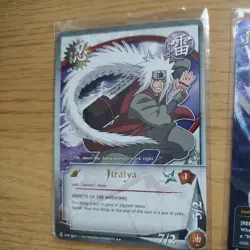 Naruto Bandai TCG CCG Bundle - X10 Jiraiya Cards Rare Gold Foil Holo + Full Art - Image 2