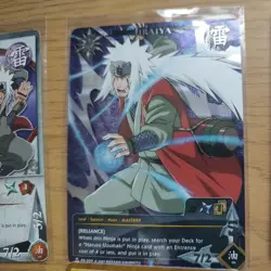 Naruto Bandai TCG CCG Bundle - X10 Jiraiya Cards Rare Gold Foil Holo + Full Art - Image 3