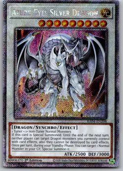 Azure-Eyes Silver Dragon (Platinum Secret Rare) RA04-EN208 1st Edition NM - Image 1