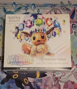 Prismatic Evolutions Pokemon Center Elite Trainer Box PC ETB Factory Sealed - Image 1
