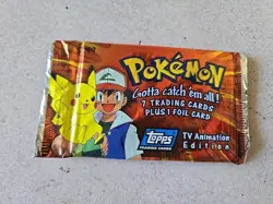1999 Topps Pokemon Packs TV Animation Edition Factory Sealed, Includes One Foil - Image 1