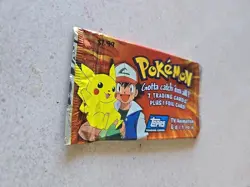 1999 Topps Pokemon Packs TV Animation Edition Factory Sealed, Includes One Foil - Image 3