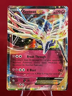 Pokemon TCG Xerneas EX XY Black Star Promos XY07 Holo Promo Light Play - See Pic - Image 1