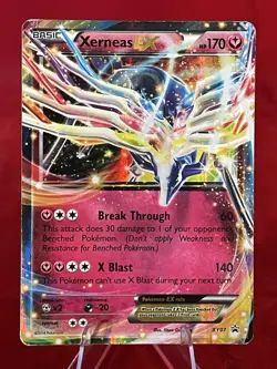 Pokemon TCG Xerneas EX XY Black Star Promos XY07 Holo Promo Light Play - See Pic - Image 3