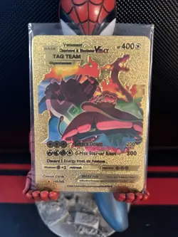 Pokemon - Venusaur Charizard Blastoise VMax Tag Team 143/203 Gold Foil Fan Art - Image 1