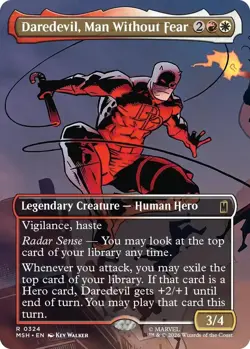 Daredevil, Man Without Fear (Borderless) (0324) MSH MTG NM #324 - Image 1