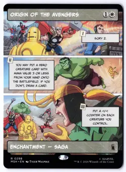 Origin of the Avengers (Borderless) MSH 298 Magic: The Gathering R NM - Image 1