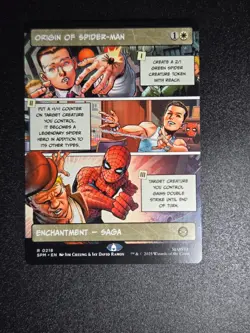 MTG Origin Of Spider-Man 0218 NON FOIL Borderless Rare - Image 1