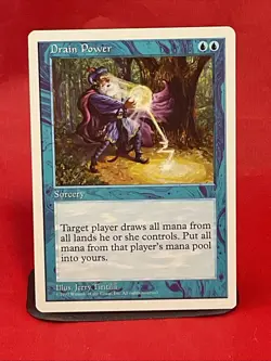 Drain Power MTG Core Set 5th Edition Regular W2 - Image 1