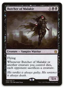 Butcher of Malakir #50 (NM) Commander Anthology CMA Magic MTG - Image 1