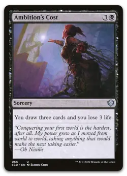 Ambition's Cost #66 (NM) Starter Commander SCD Magic MTG - Image 1