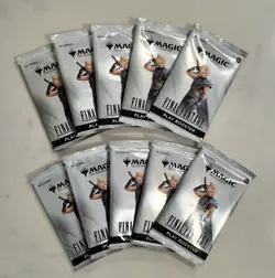 Magic the Gathering Final Fantasy Play Booster Pack Lot Of 10 New/Sealed FF MTG - Image 1