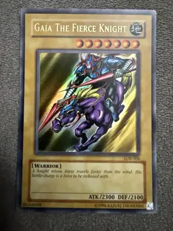 Yu-Gi-Oh Gaia the Fierce Knight LOB-006 - Image 1